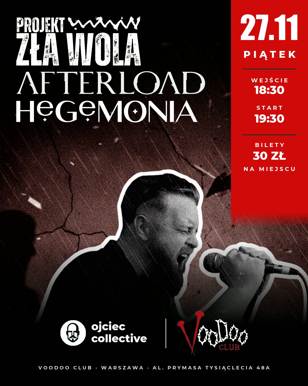 Plakat: Hegemonia · Afterload · Projekt Zła Wola